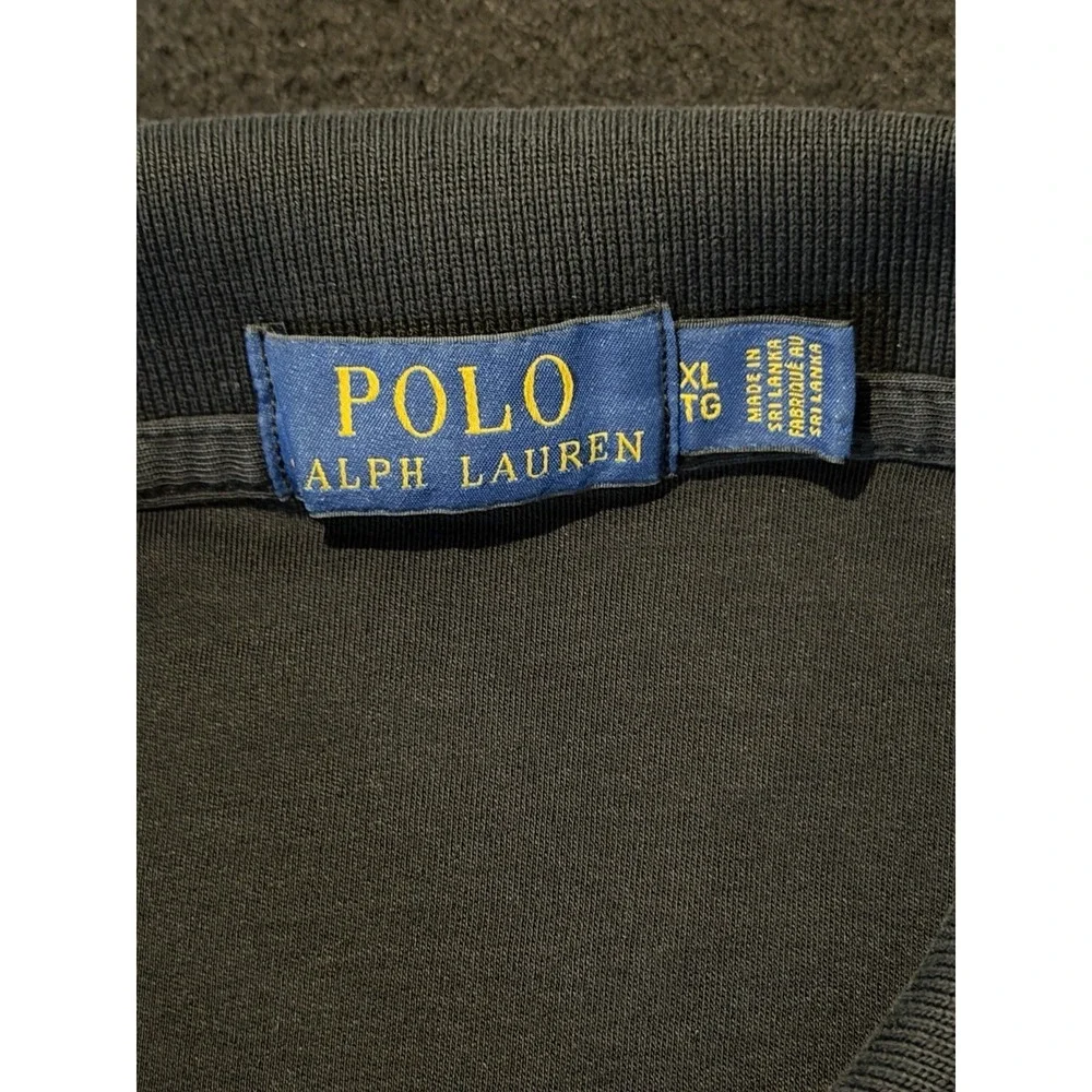 Polo Ralph Lauren Short Sleeve Black Polo Shirt Mens XL